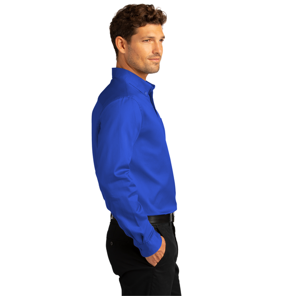 Port Authority® Long Sleeve SuperPro™ React™ Twill Men's Shirt