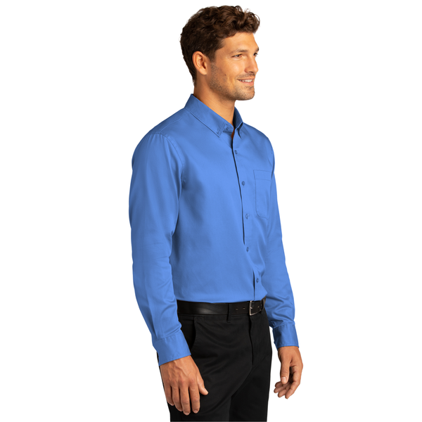 Port Authority® Long Sleeve SuperPro™ React™ Twill Men's Shirt