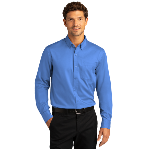 Port Authority® Long Sleeve SuperPro™ React™ Twill Men's Shirt