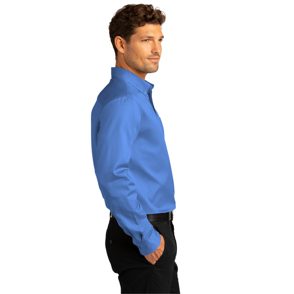 Port Authority® Long Sleeve SuperPro™ React™ Twill Men's Shirt