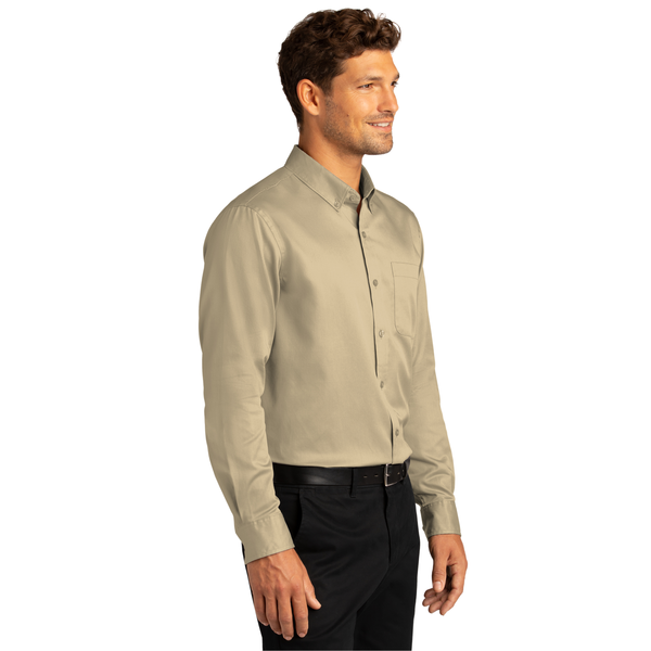 Port Authority® Long Sleeve SuperPro™ React™ Twill Men's Shirt