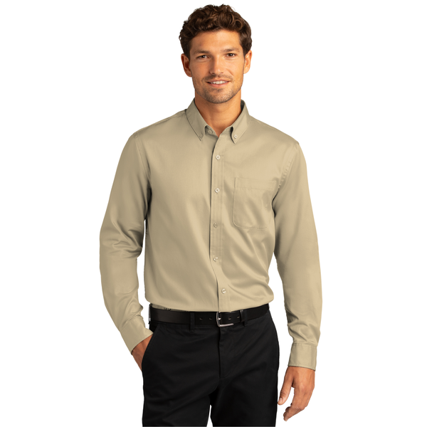 Port Authority® Long Sleeve SuperPro™ React™ Twill Men's Shirt