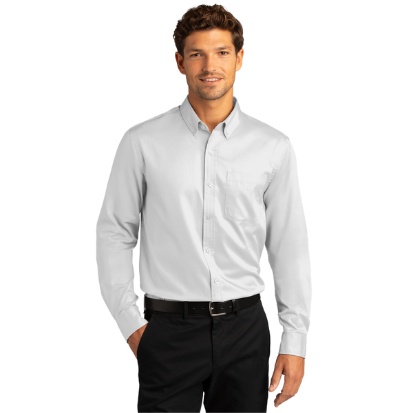 Port Authority® Long Sleeve SuperPro™ React™ Twill Men's Shirt
