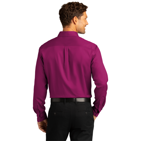 Port Authority® Long Sleeve SuperPro™ React™ Twill Men's Shirt
