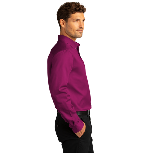 Port Authority® Long Sleeve SuperPro™ React™ Twill Men's Shirt