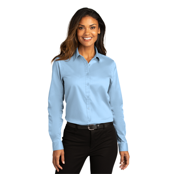 Port Authority® Long Sleeve SuperPro™ React™ Twill Ladies' Shirt