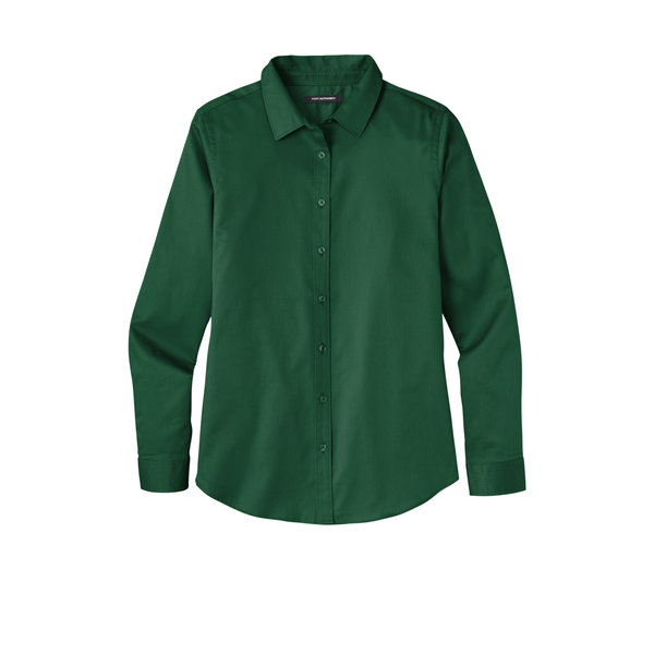 Port Authority® Long Sleeve SuperPro™ React™ Twill Ladies' Shirt