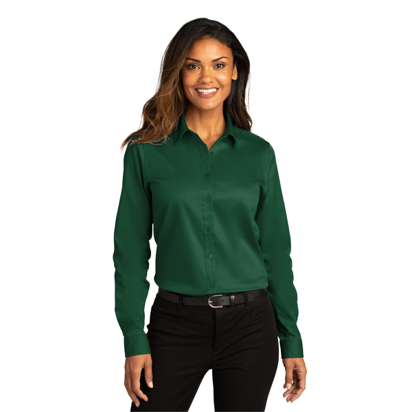 Port Authority® Long Sleeve SuperPro™ React™ Twill Ladies' Shirt