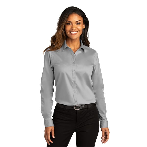 Port Authority® Long Sleeve SuperPro™ React™ Twill Ladies' Shirt