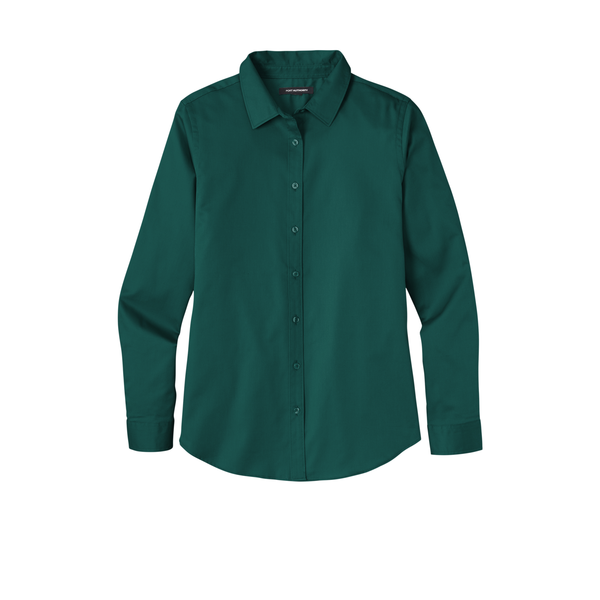 Port Authority® Long Sleeve SuperPro™ React™ Twill Ladies' Shirt