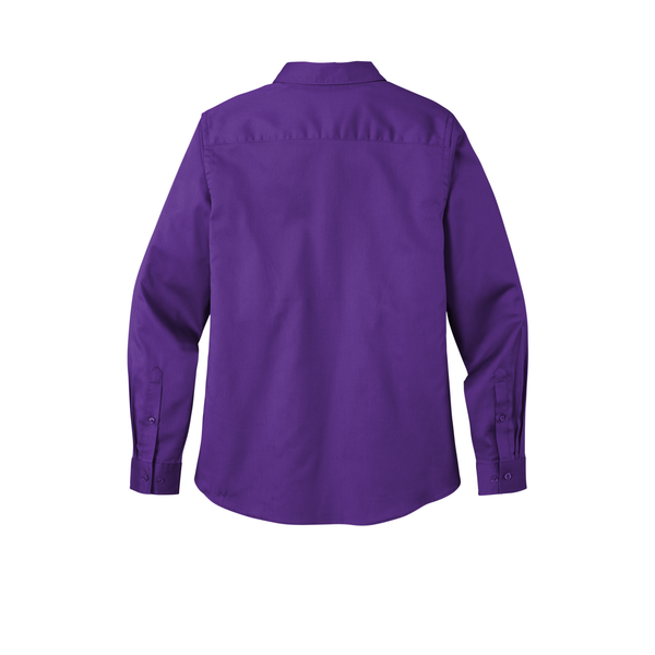 Port Authority® Long Sleeve SuperPro™ React™ Twill Ladies' Shirt