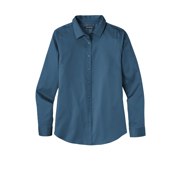 Port Authority® Long Sleeve SuperPro™ React™ Twill Ladies' Shirt