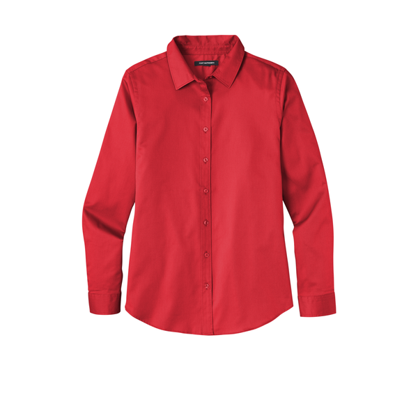 Port Authority® Long Sleeve SuperPro™ React™ Twill Ladies' Shirt