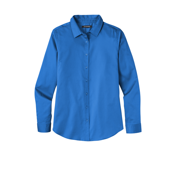 Port Authority® Long Sleeve SuperPro™ React™ Twill Ladies' Shirt