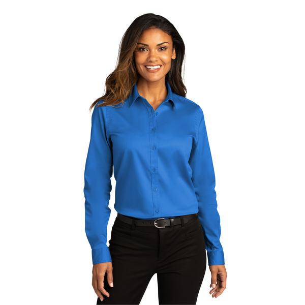 Port Authority® Long Sleeve SuperPro™ React™ Twill Ladies' Shirt