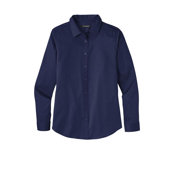 Port Authority® Long Sleeve SuperPro™ React™ Twill Ladies' Shirt