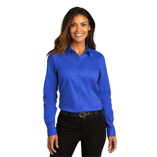 Port Authority® Long Sleeve SuperPro™ React™ Twill Ladies' Shirt