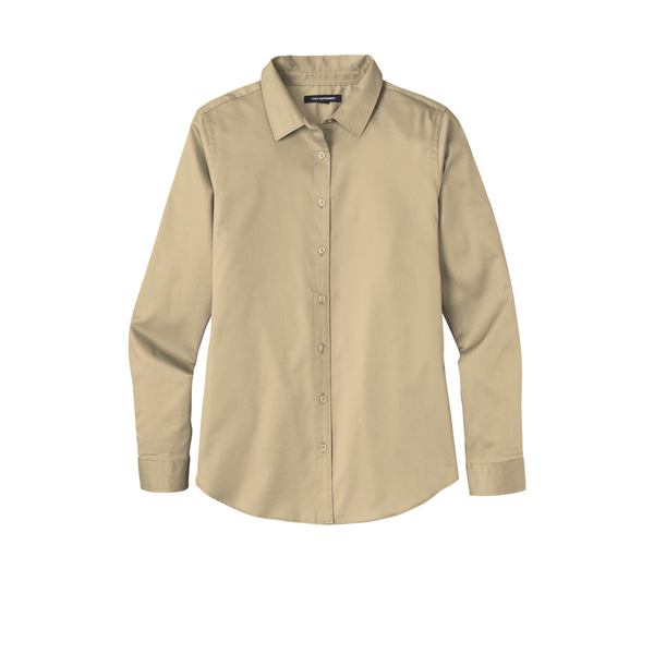Port Authority® Long Sleeve SuperPro™ React™ Twill Ladies' Shirt