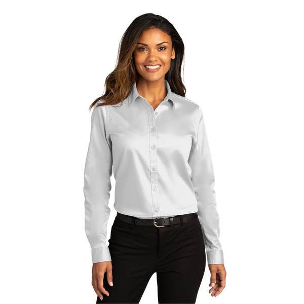 Port Authority® Long Sleeve SuperPro™ React™ Twill Ladies' Shirt