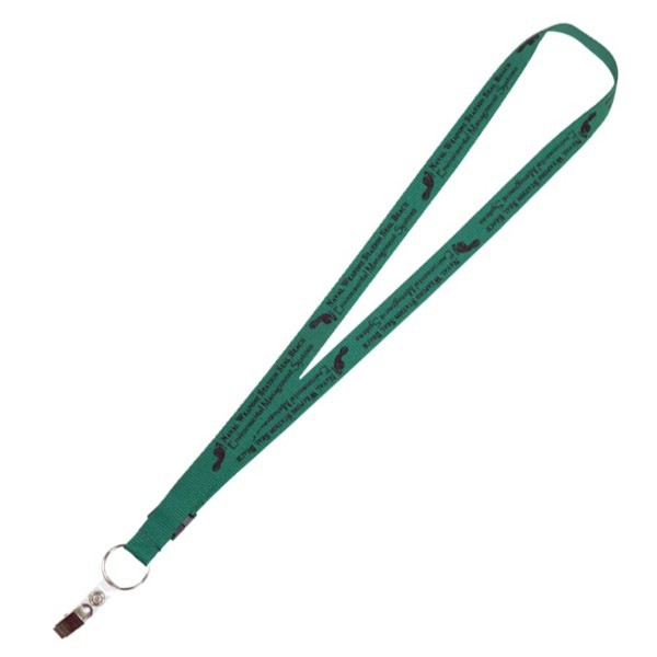 Polyester Lanyard w Breakaway,  3/4"