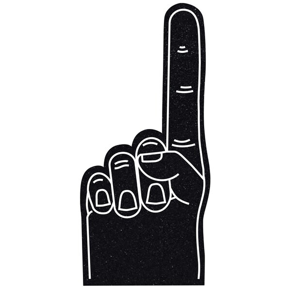 Foam Finger #1 Hand Mitt, 16"