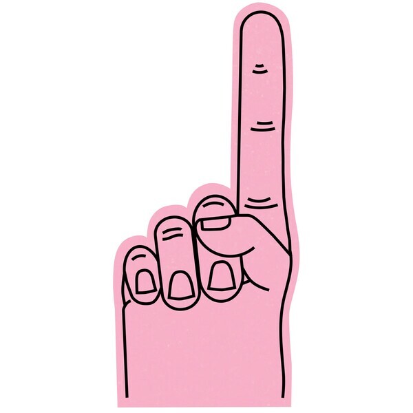 Foam Finger #1 Hand Mitt, 16"