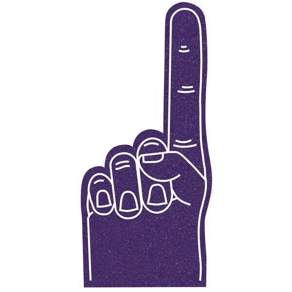 Foam Finger #1 Hand Mitt, 16"