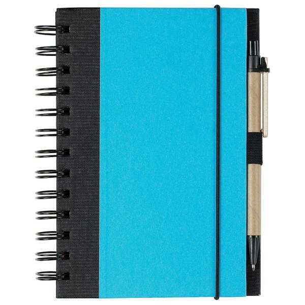 Eco-Friendly Spiral Notebook & Pen, 5-1/2" x 7"