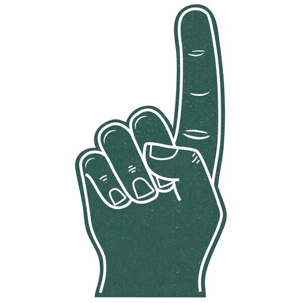 Foam Finger #1 Hand Mitt, 22"