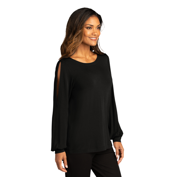 Port Authority® Luxe Knit Jewel Neck Ladies' Top