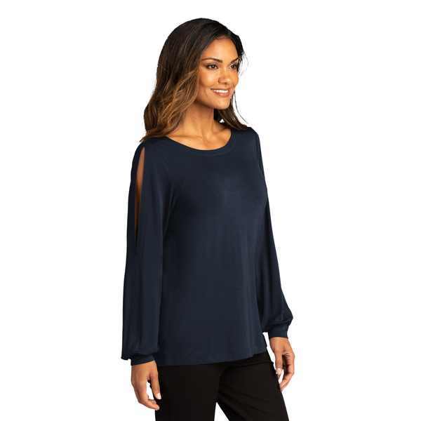Port Authority® Luxe Knit Jewel Neck Ladies' Top