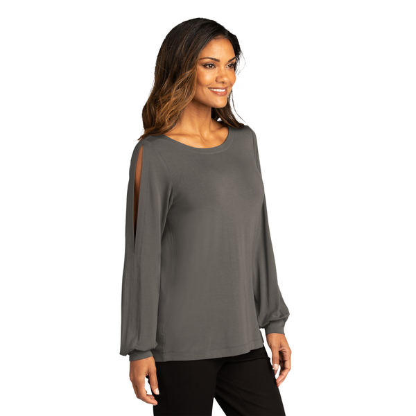 Port Authority® Luxe Knit Jewel Neck Ladies' Top