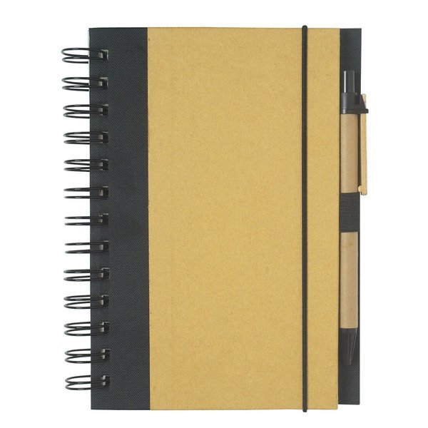 Eco-Friendly Spiral Notebook & Pen, 5-1/2" x 7"