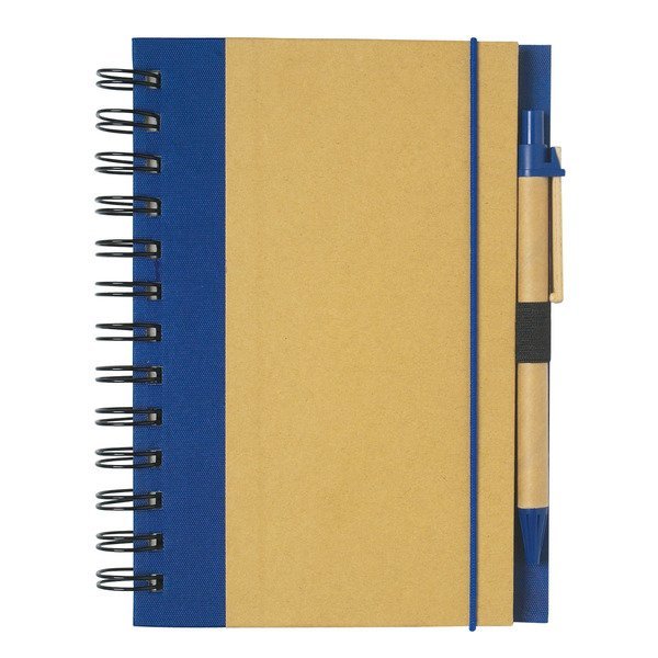 Eco-Friendly Spiral Notebook & Pen, 5-1/2" x 7"