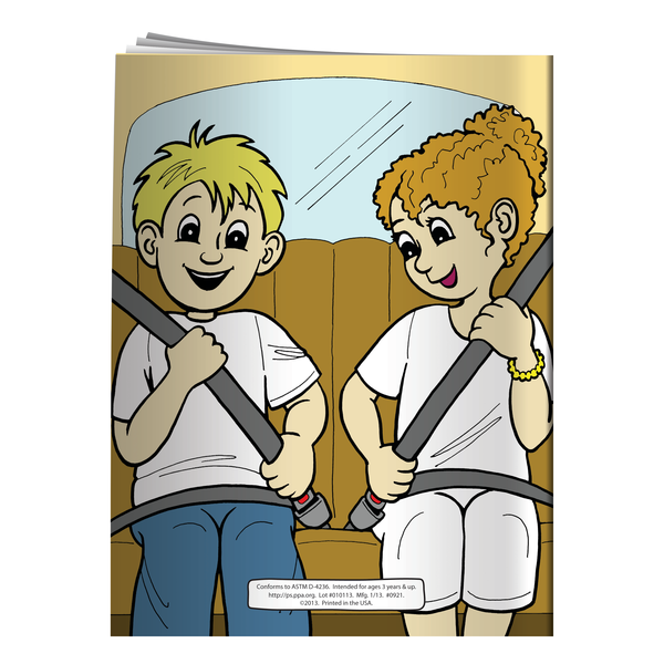 Buckle Up w/Buckley The Safety Belt Beaver Coloring & Activity Book