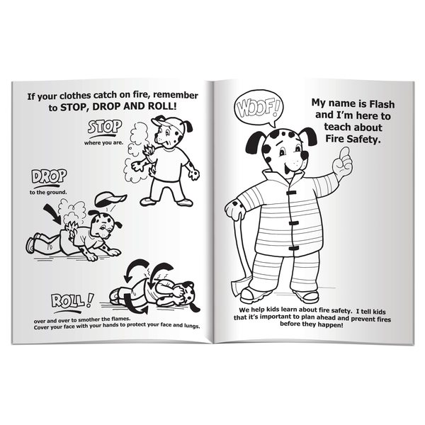 Flash Teaches Fire Safety Coloring & Activity Book