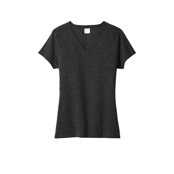 Port & Company® Tri-Blend V-Neck Ladies' Tee