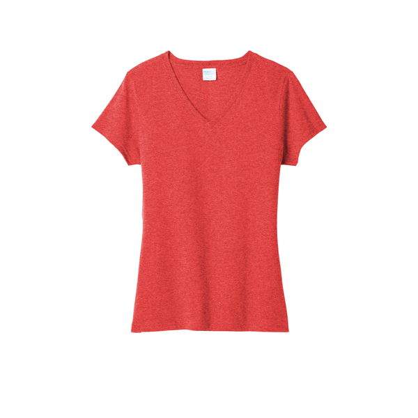 Port & Company® Tri-Blend V-Neck Ladies' Tee