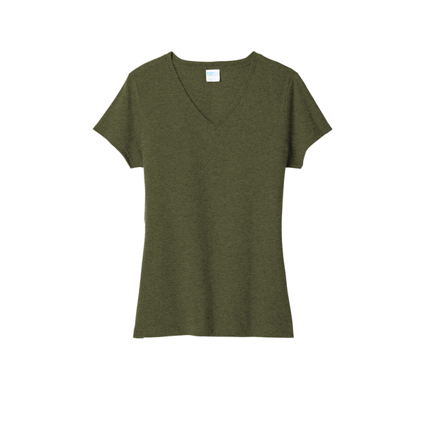 Port & Company® Tri-Blend V-Neck Ladies' Tee