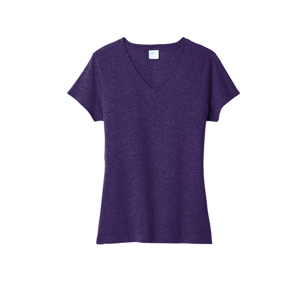 Port & Company® Tri-Blend V-Neck Ladies' Tee