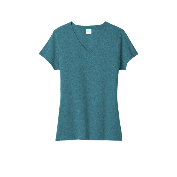 Port & Company® Tri-Blend V-Neck Ladies' Tee