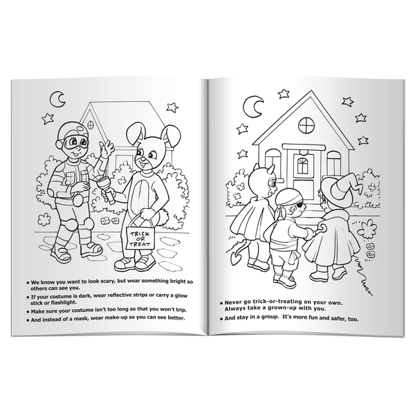 Halloween Safety Coloring & Activity Book