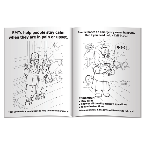EMTs and Emergencies Coloring & Activity Book