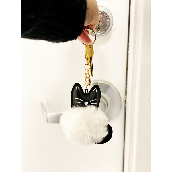 Cat Super Plush Key Ring