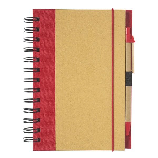 Eco-Friendly Spiral Notebook & Pen, 5-1/2" x 7"