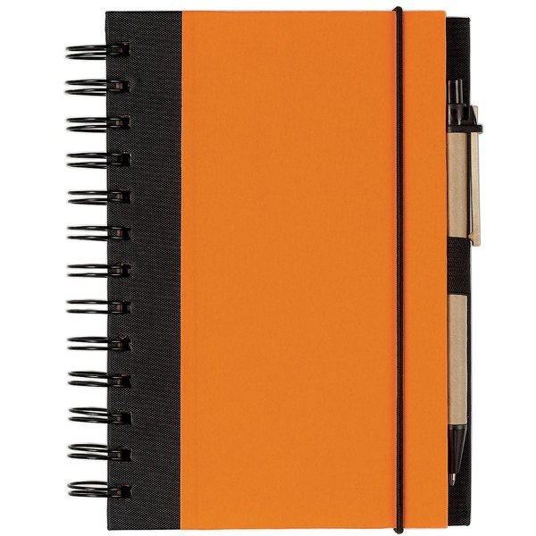 Eco-Friendly Spiral Notebook & Pen, 5-1/2" x 7"