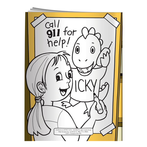 The Poison Prevention Dinosaur Coloring & Activity Book