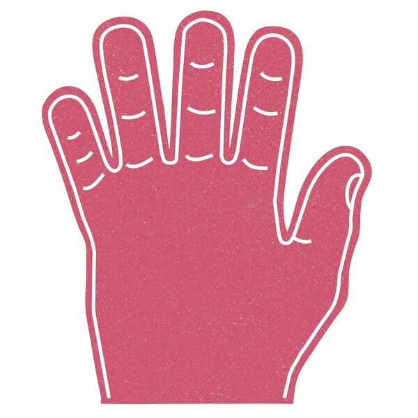 Foam High 5 Hand Mitt, 15"