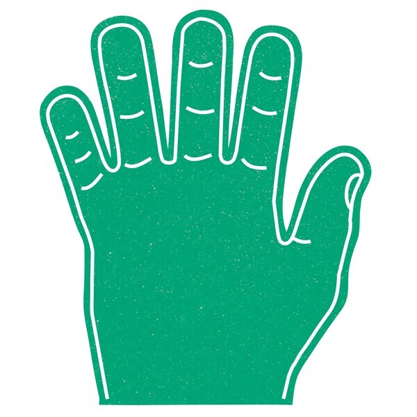 Foam High 5 Hand Mitt, 15"