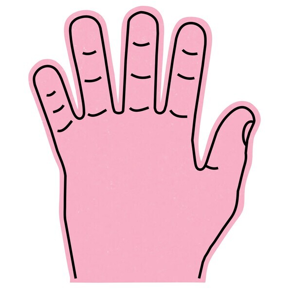 Foam High 5 Hand Mitt, 15"